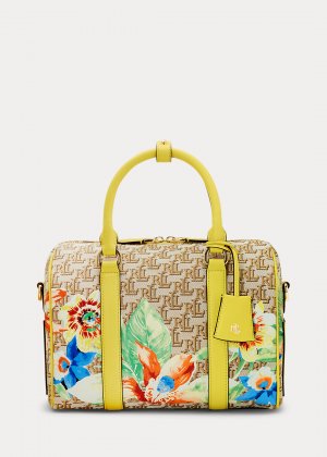 Жаккардовая сумка-портфель Kaden среднего размера с монограммой Ralph Lauren