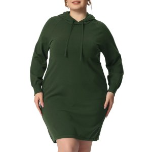 Женский пуловер в рубчик большого размера, свитер 2023, модные осенние платья, облегающее платье с длинными рукавами и капюшоном , коричневый Agnes Orinda