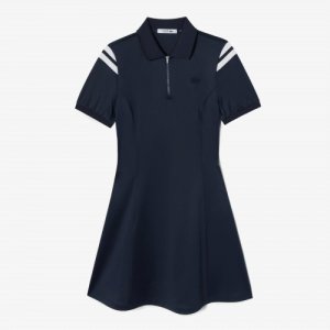 Женское теннисное трикотажное платье Color Point [Темно-синий] Lacoste