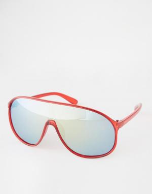 Солнцезащитные очки-маска Trip. Цвет: красный