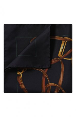 Шелковый платок Ralph Lauren. Цвет: синий