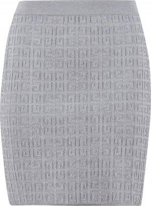Юбка Straight Skirt Knitted 'Silver', серебряный Givenchy