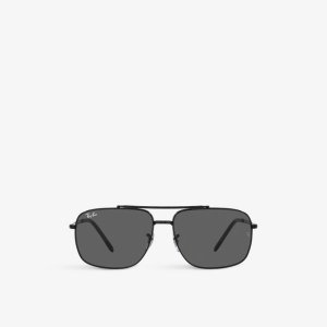 RB3796 солнцезащитные очки в металлической оправе с фирменными линзами оправе-подушке , черный Ray-Ban