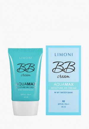 BB-Крем Limoni корейский / BB крем Увлажняющий и выравнивающий тон кожи AQUAMAX MOISTURE SPF 25 PA++ №2, 40 мл. Цвет: бежевый