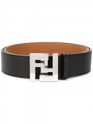 Ремень с логотипом FF Fendi. Цвет: черный