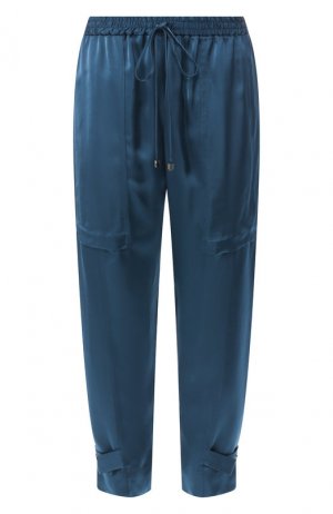 Укороченные брюки Roque. Цвет: темно-синий
