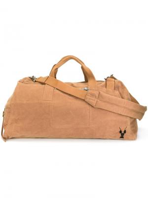 Дорожная сумка с вышивкой Rick Owens DRKSHDW. Цвет: телесный