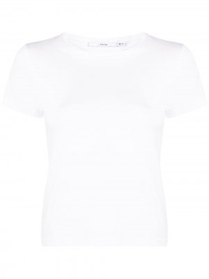Приталенная футболка с короткими рукавами J Brand. Цвет: белый
