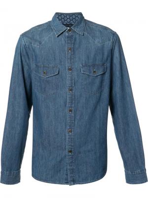 Классическая джинсовая рубашка Alex Mill. Цвет: синий