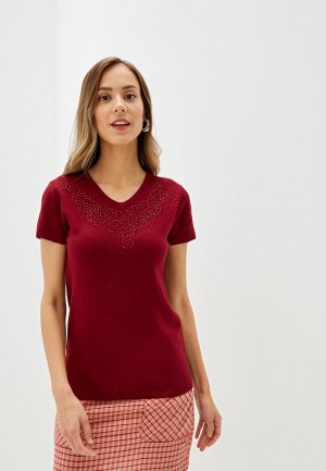 Пуловер Milanika. Цвет: бордовый