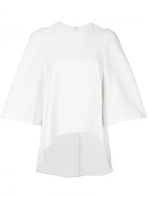 Блузка с рукавами клеш Enföld. Цвет: белый