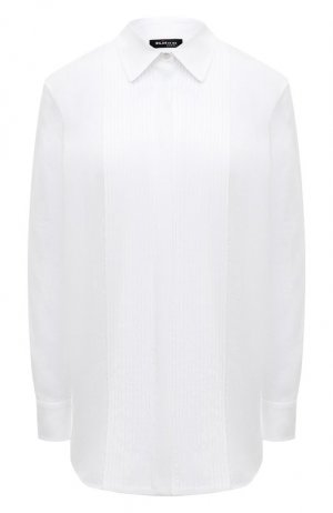 Льняная рубашка Kiton. Цвет: белый