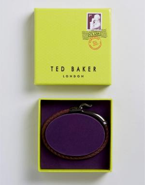 Красный плетеный браслет с крючком Ted Baker. Цвет: красный
