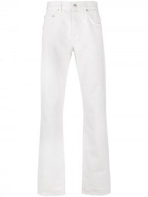 Прямые джинсы средней посадки SANDRO. Цвет: белый