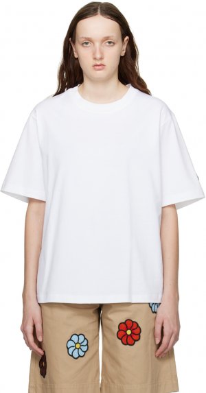 Белая футболка с принтом Moncler x Alicia Keys Genius