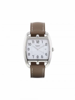 Наручные часы Cape Cod Tonneau pre-owned 34 мм 2000-х годов Hermès. Цвет: белый