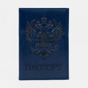 Для паспорта Noname, синий Romanoff. Цвет: синий