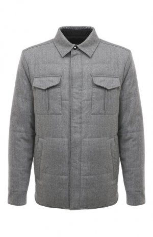 Двусторонняя куртка Canali. Цвет: серый