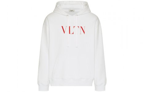 Толстовка с длинными рукавами и принтом логотипа VLTN, белый Valentino. Цвет: белый