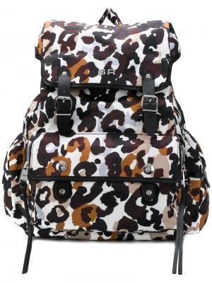 Рюкзак с леопардовым принтом Sonia Rykiel. Цвет: коричневый