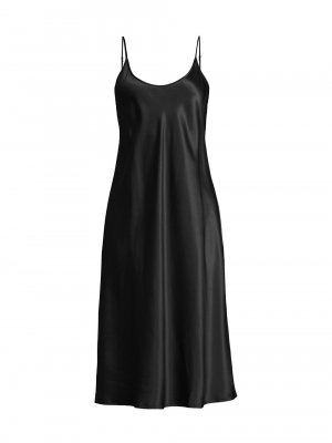 Ночное платье миди из смесового шелка , черный La Perla