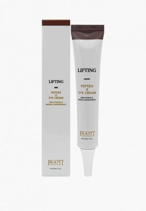 Крем для контура глаз и губ Jigott с пептидами Lifting Peptide Eye Cream, 50 мл. Цвет: белый