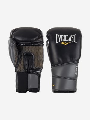 Перчатки тренировочные Protex2 Gel PU, Черный, размер 12 oz / S-M Everlast. Цвет: черный
