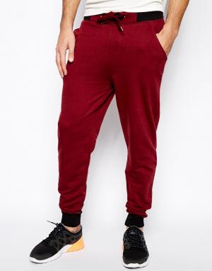 Спортивные штаны с контрастным поясом Another Influence. Цвет: красный