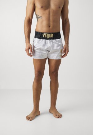 Спортивные шорты Classic Muay Thai Short , цвет white/black gold Venum