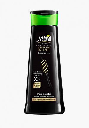 Кондиционер для волос Natural Formula KERATIN INTENSE 400 мл. Цвет: черный