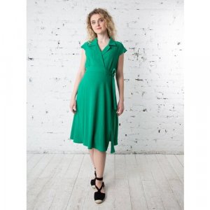 Платье, размер 44 (S), зеленый Мамуля Красотуля. Цвет: зеленый/зелeный