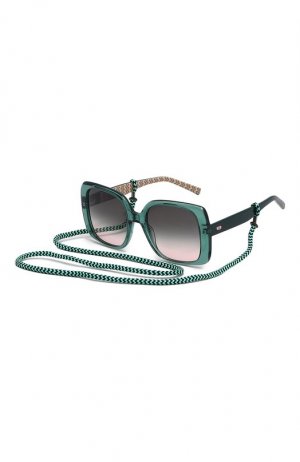 Солнцезащитные очки и цепочка M Missoni. Цвет: зелёный
