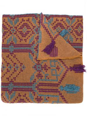 Knitted scarf Cecilia Prado. Цвет: коричневый