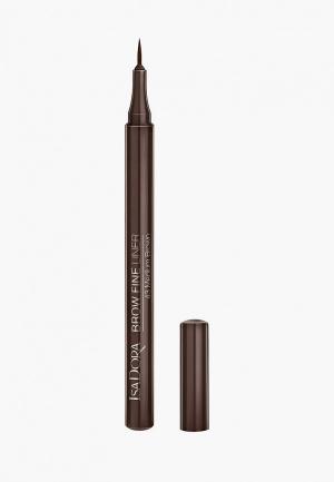 Карандаш для бровей Isadora Лайнер ультратонкий Brow Fine Liner 43. Цвет: коричневый