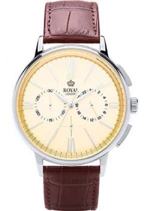 Fashion наручные мужские часы 41370-04. Коллекция Chronograph Royal London