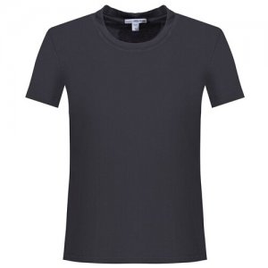 Темно-серая футболка James Perse. Цвет: серый