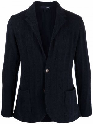Однобортный пиджак Lardini. Цвет: синий