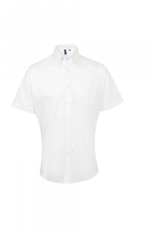 Оксфордская рабочая рубашка с короткими рукавами Signature , белый Premier