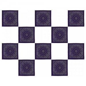 Банданы Узор Пейсли 55 х см, цвет темно-фиолетовый (Набор 10 шт.) Happy Pirate. Цвет: фиолетовый