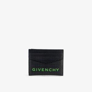 Кожаный визитница с логотипом G-Essentials , черный Givenchy