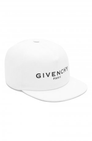 Хлопковая бейсболка Givenchy. Цвет: белый