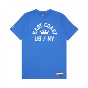 Футболка East Coast Crown US/NY Royal Blue Stussy