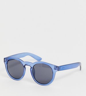 Темно-синие солнцезащитные очки кошачий глаз -Синий Monki