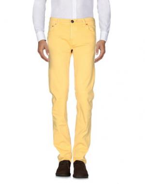 Повседневные брюки SHIELD. Цвет: желтый