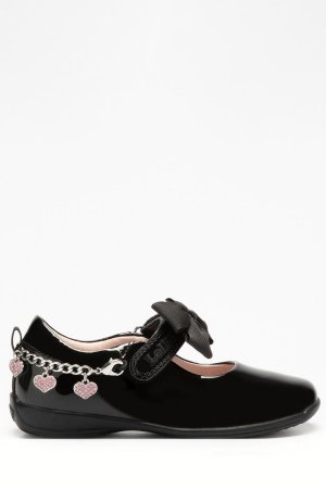 Черные туфли Dolly с декоративным браслетом подвеской в форме сердечка , черный Lelli Kelly