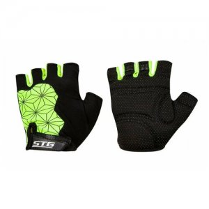 Велосипедные перчатки Replay unisex Х95307 p.XL (черно-зеленый) STG. Цвет: зеленый/черный