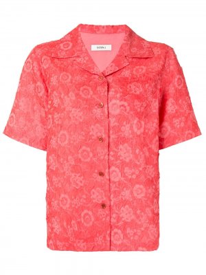 Рубашка с короткими рукавами и цветочным принтом Goen.J. Цвет: розовый