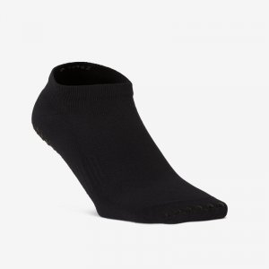 Носки спортивные женские нескользящие - 500 черные DOMYOS, цвет schwarz Domyos