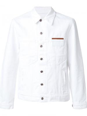 Джинсовая куртка Umit Benan. Цвет: белый