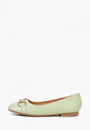 Балетки Ideal Shoes. Цвет: зеленый
